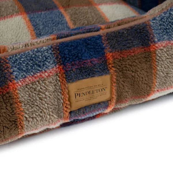 Pendleton Mountain Plaid Kuddler Berber Dog Bed