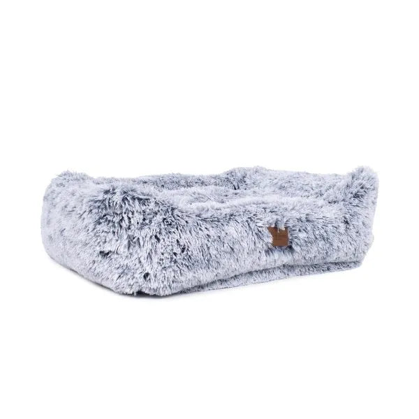 Teddy Bear Vegan Faux Fur Kuddler Dog Bed