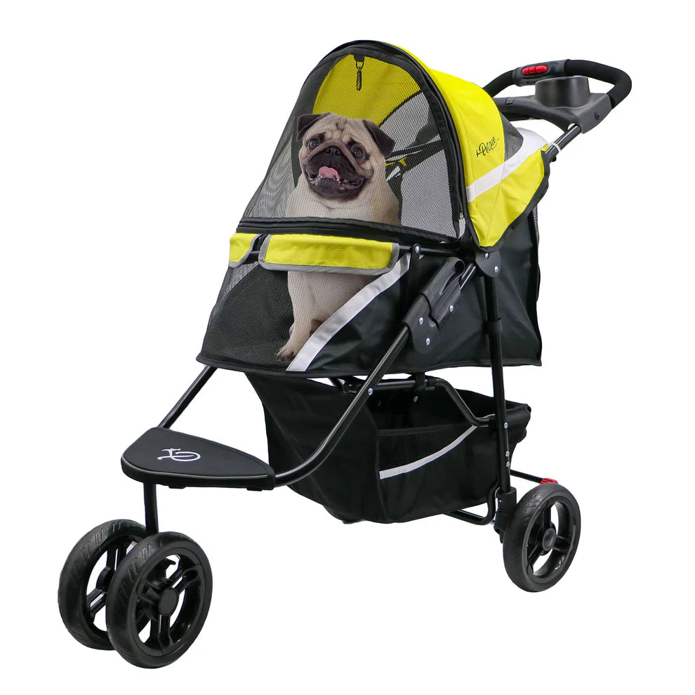 Revolutionary Durable Pet Stroller for Small/Medium Pets, Easy Fold, Supports Dogs and Cats up to 55 lbs