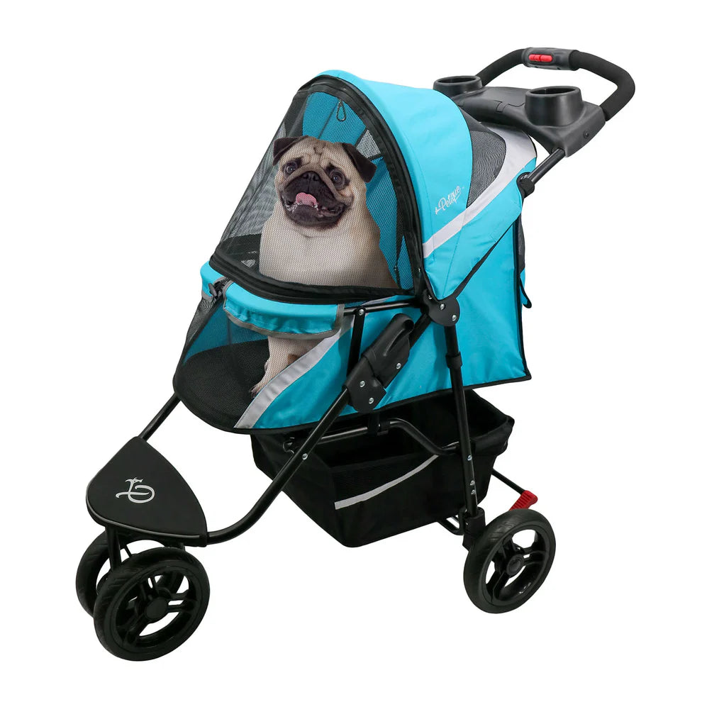 Revolutionary Durable Pet Stroller for Small/Medium Pets, Easy Fold, Supports Dogs and Cats up to 55 lbs